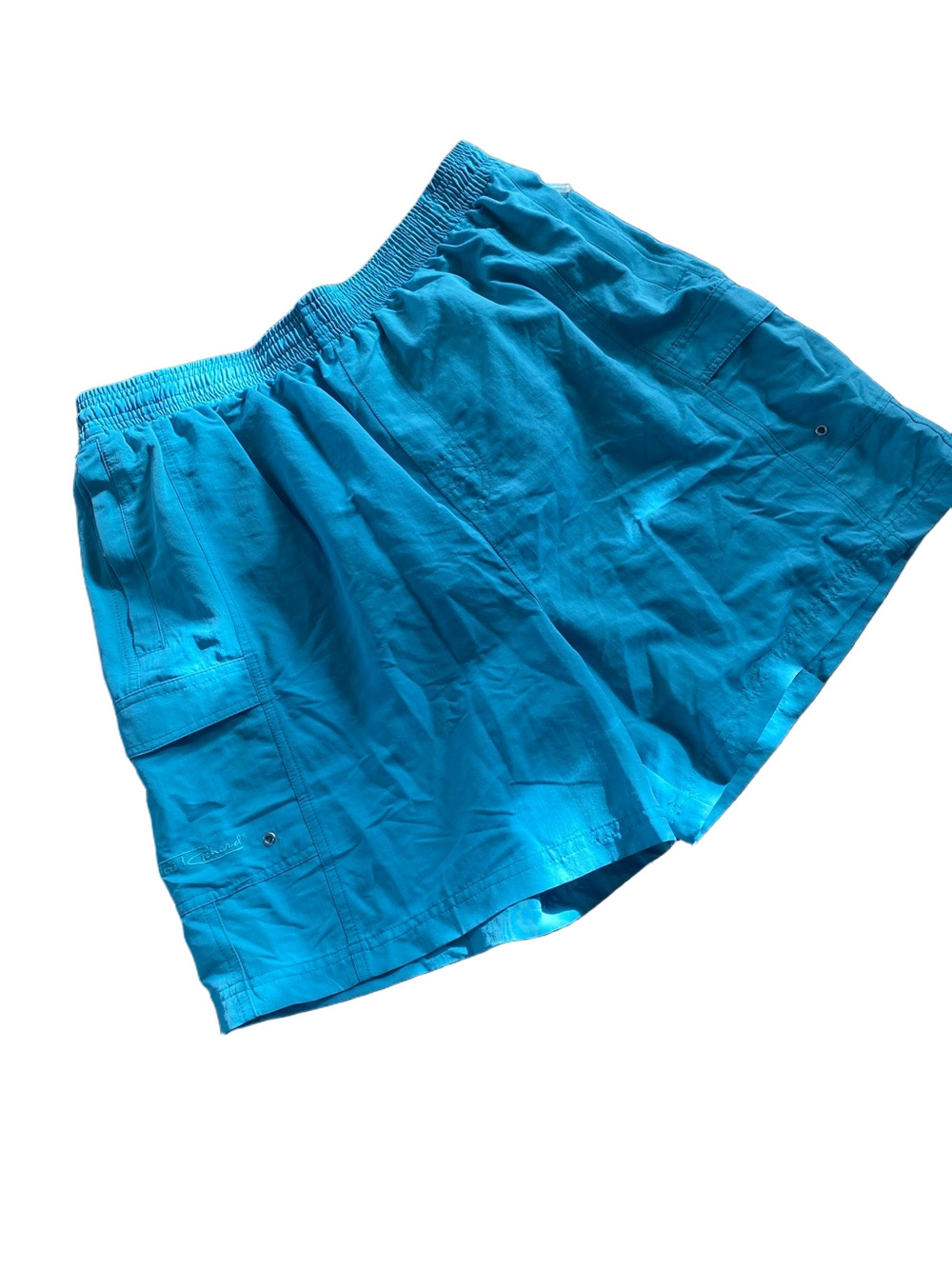 Tori Richard Teal Cargo Swim Shorts